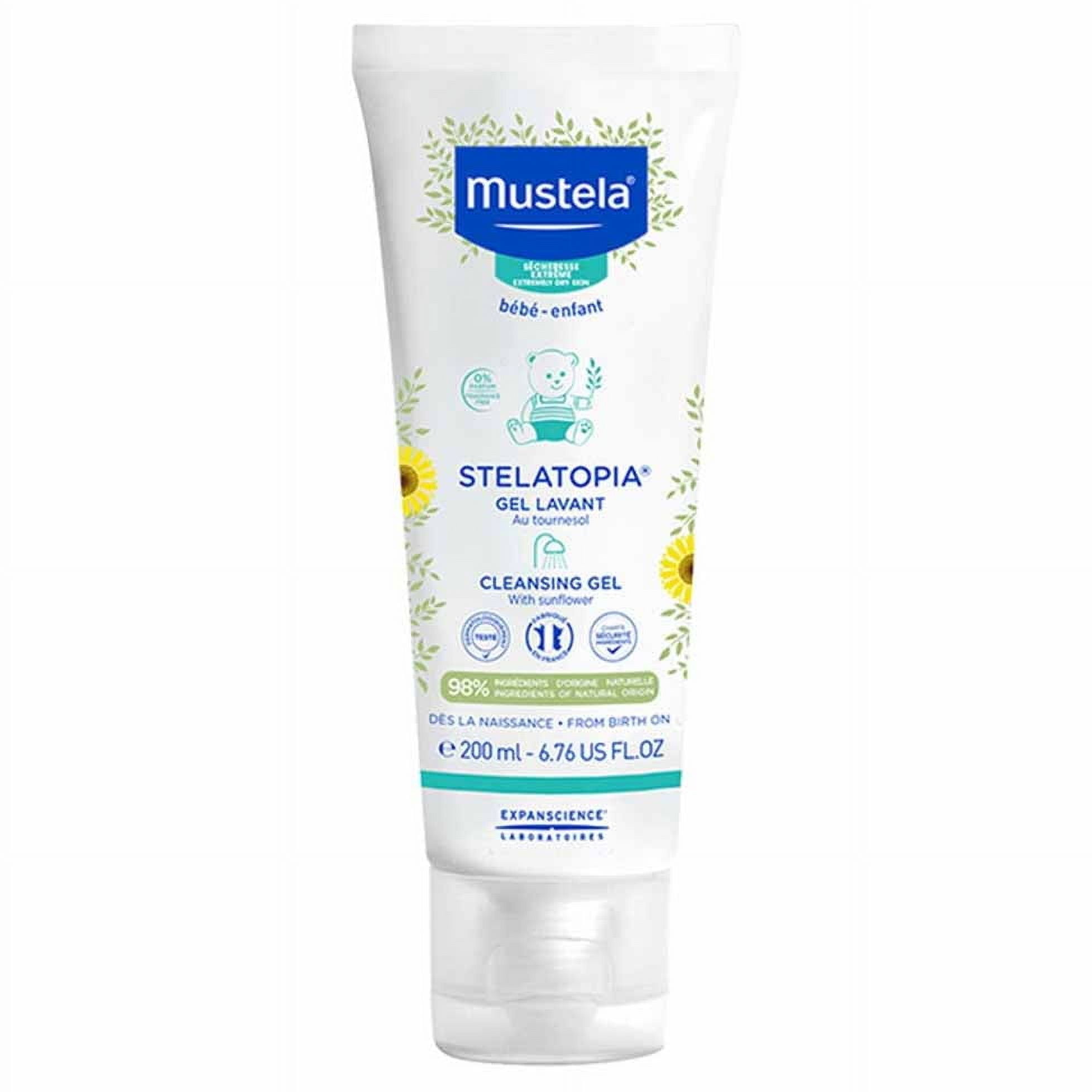 Mustela Stelatopia Cleansing Gel, Fragrance Free, 6.76 fl oz (200 ml)