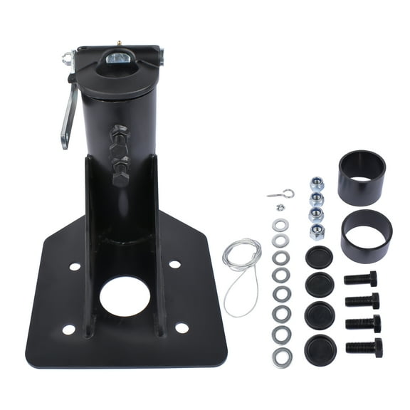 Mustrod 12217 5th 12"-17" Wheel Gooseneck Hitch Adapter for Camper RV Trailer, 24,000 Pound