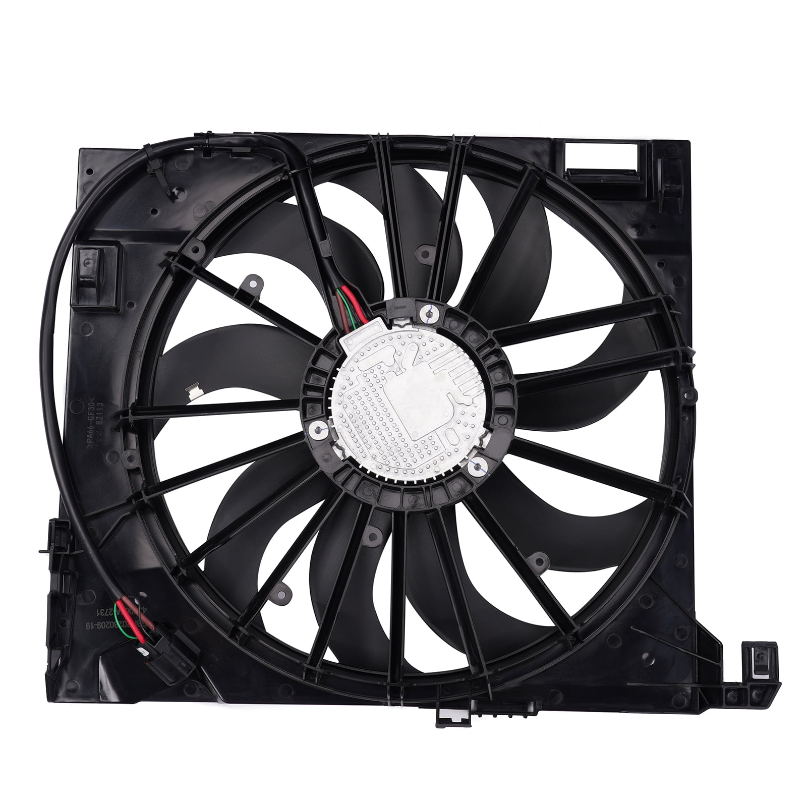 Mustrod 16026027 Engine Cooling Radiator Fan Fit for Jaguar XF XJ XJR