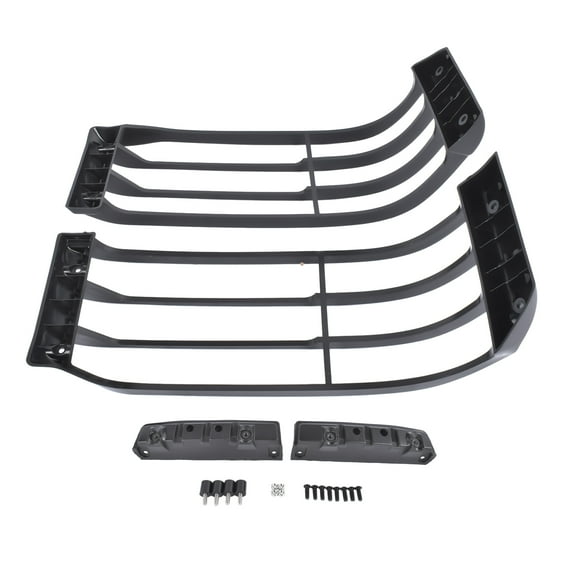 Mustrod 2PCS Headlamp Cover Front Light Guard Set Kit STC53193 for 2003-2004 Land Rover Discovery 2