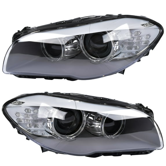 Mustrod 2Pcs Xenon AFS Headlight Adaptive L+R Assy for 2011 2012 2013 BMW 5 Series F10 528i 535i