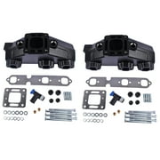 Mustrod 2x Exhaust Manifold for Mercruiser 4.3L V6 1985-2002, 175 185 205 model 99745 99746 99746A8