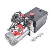 Mustrod 4 Quart Hydraulic Power Unit Double Acting Pump 3200 PSI Dump Trailer Hydraulic Pump SAE # 6