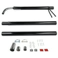 Mustrod 44461 RV Generator Exhaust Venting System Generator Black Pipe