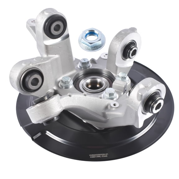 Mustrod 686-279 Rear Driver Side Axle Shaft Steering Knuckle Assembly for 2011-2019 Ford Explorer AWD