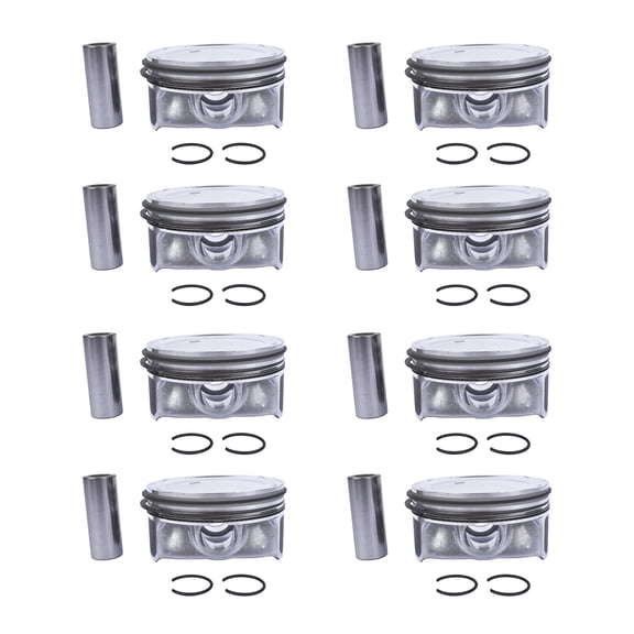 Mustrod 8PCS Piston w/Rings for Jaguar XF XJ XKR, Land Rover LR4 AJ133 5.0L V8 Supercharged Engine