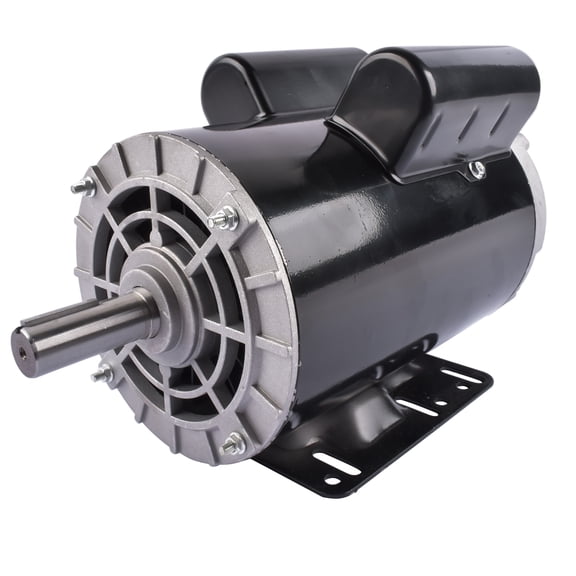 Mustrod Air Compressor Electric Motor 5HP 3450RPM 230V 56HZ Frame Single Phase 2.25" Shaft Length CW/CCW