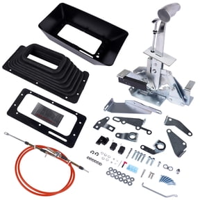 Mustrod Automatic Ratchet Shifter Trans Shift Lever Kit Universal 3 & 4 Speed Trans for GM, Ford, Lincoln, Mercury