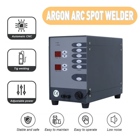Mustrod Automatic Spot Welder CNC Spot Welding Machine 110V 60HZ Pulse Argon Arc Jewelry Repair Tool