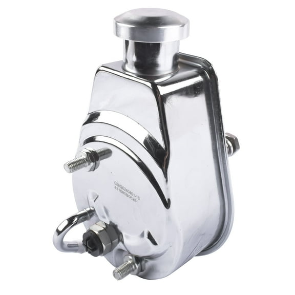 Mustrod Chrome Power Steering Pump Keyway Style for Ford GM Chrysler P Series Chevy 1966-1974