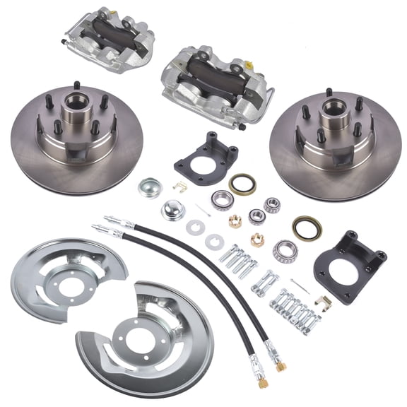 Mustrod For 1964 1965 1966 1967 Ford Mustang Complete Front Disc Brake Conversion Kit V-8 4 Piston