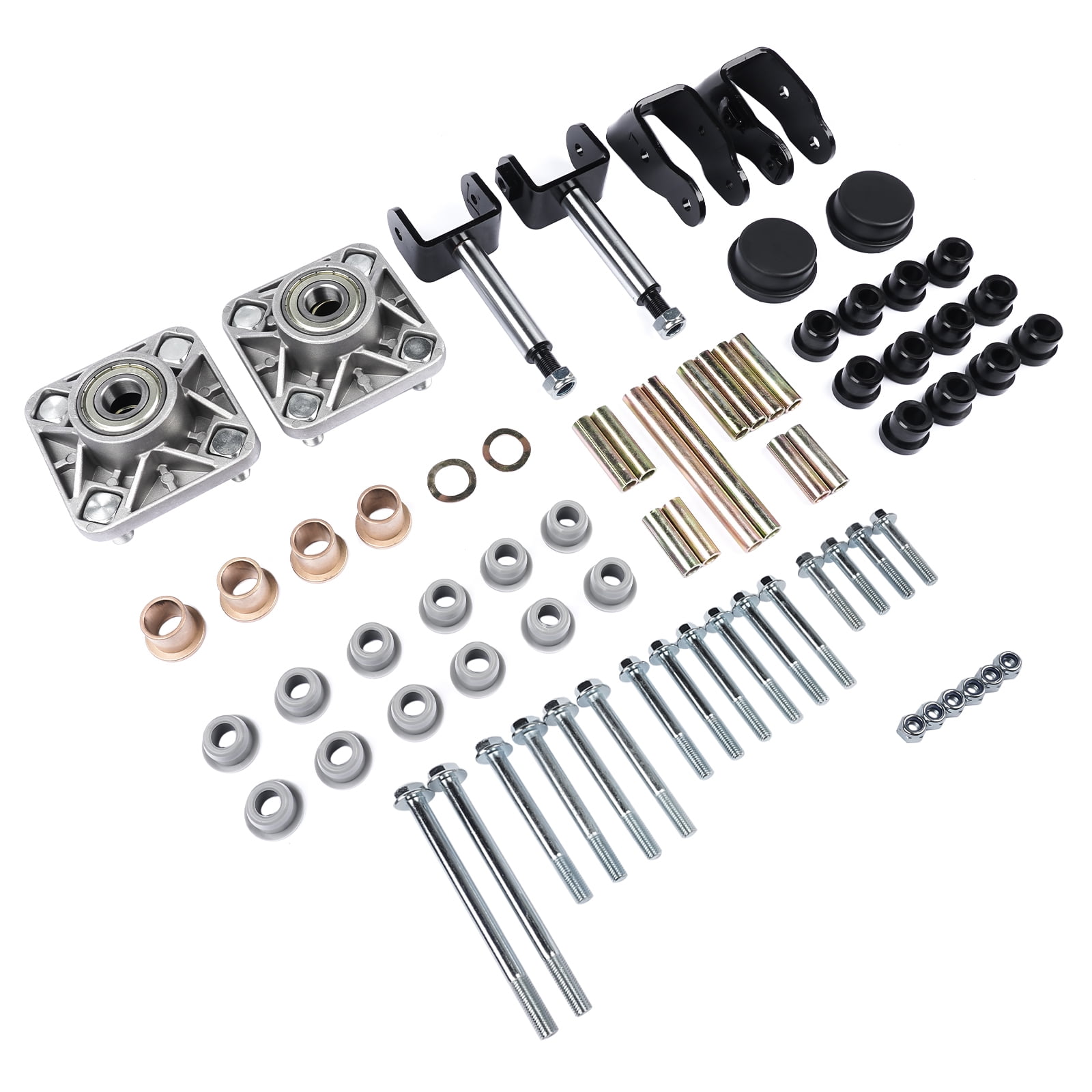 Mustrod Front End Repair Kit Bearing Bushings Full Sets for 2004 Up Club Car Precedent Gas Electric Golf Cart