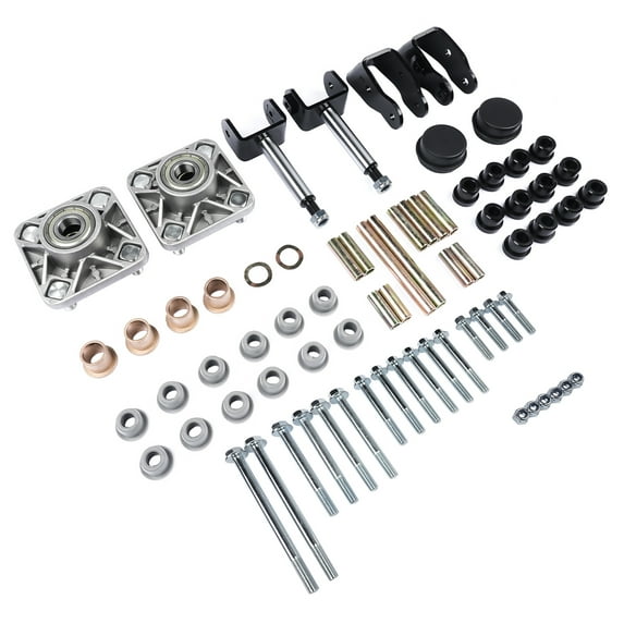 Mustrod Front End Repair Kit Bearing Bushings Full Sets for 2004 Up Club Car Precedent Gas Electric Golf Cart