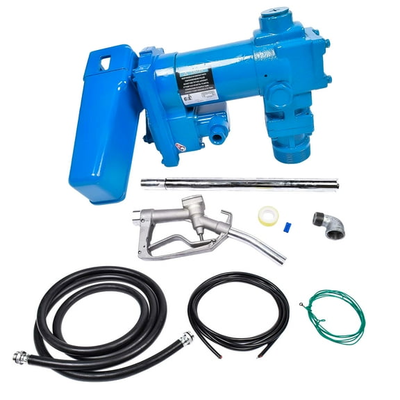 Mustrod Fuel Transfer Pump 12V 20GPM of Diesel Gas Gasoline Kerosene for Tractors Boats Trimmers
