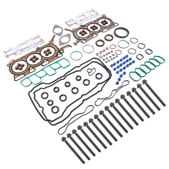 Mustrod Full Engine Gasket Set with Bolts for Ford Edge Explorer Flex Taurus 3.5L HS26487PT-2 BL3Z-9439-A
