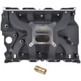 thumbnail image 1 of Mustrod Intake Manifold Dual Plane Style Black for Ford 390, 406, 410, 427 & 428ci FE V8’s 1500-6500RPM, 1 of 11