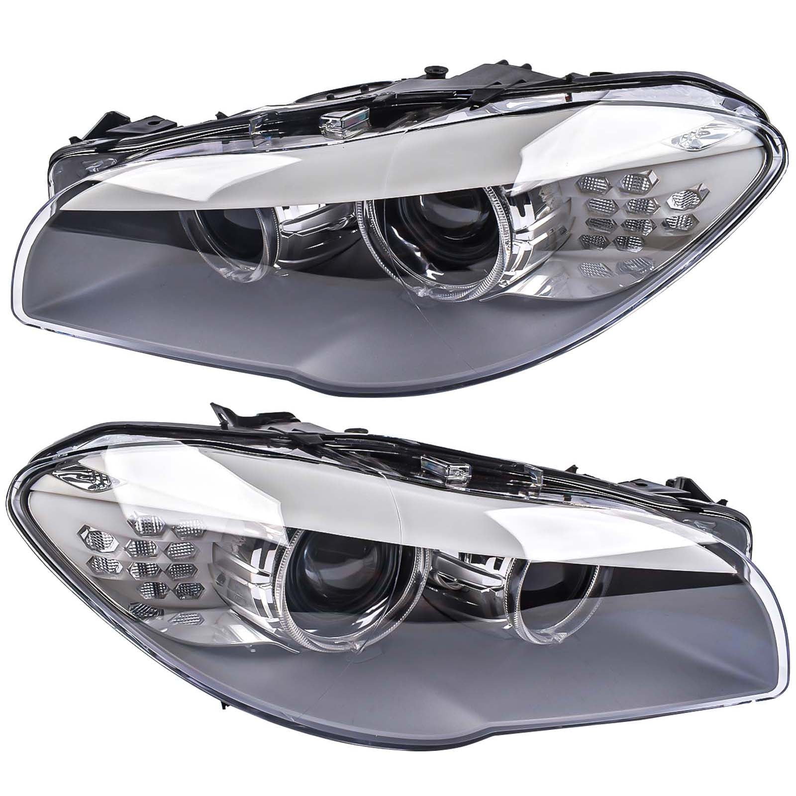 Mustrod Pair HID/Xenon Headlight L & R for BMW 5 Series F18 F10 