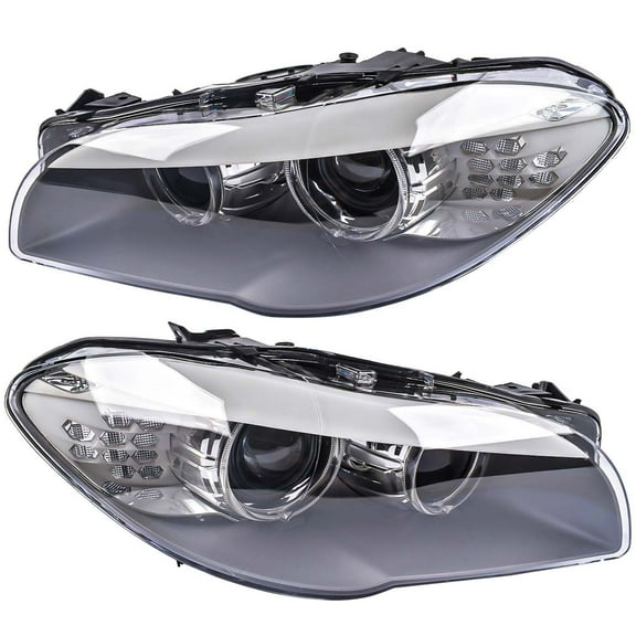 Mustrod Pair HID/Xenon Headlight L & R for BMW 5 Series F18 F10 550i 535i 528i 2011-2013 7271911 7271912