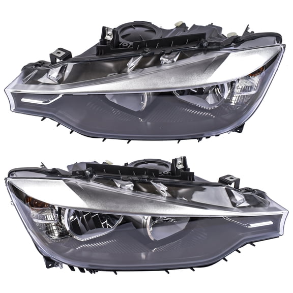 Mustrod Pair Left Right Side Halogen Headlight for BMW 3 Series 320i 328i 335i Sedan Wagon 2012-2015