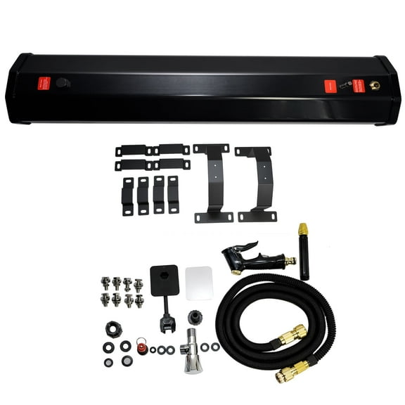 Mustrod Pressurized Water Tank 8 Gallon Camping Shower for Vehicle Water Supply  SUV Pick-up Trucks