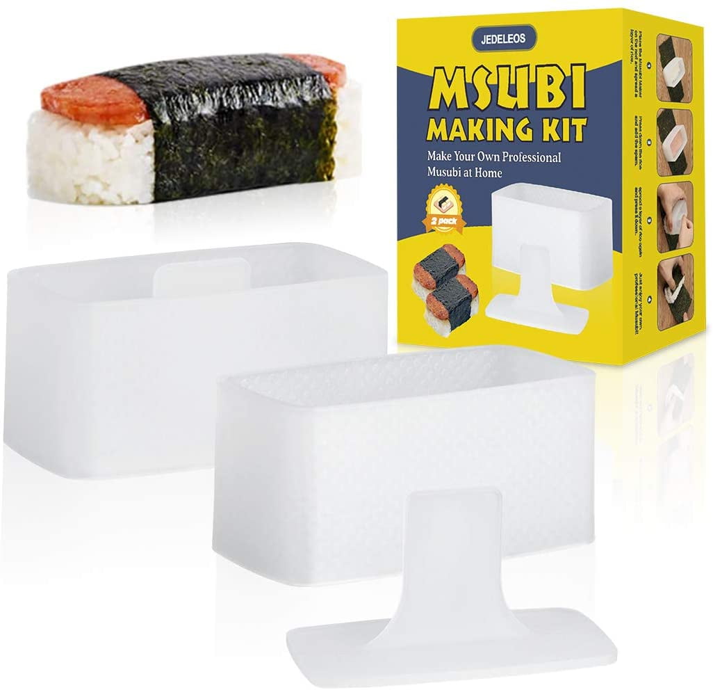 8Pcs Spam Musubi Maker Molds Kit, Rice Mold Kit Includes Luncheon Meat  Slice Musubi Press Mold Rice Ball Shaker Mold Onigiri Mold Sushi Mold for  Home