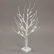 Musuos 1pc 60cm White Easter Tree with Lights Decorative Easter Eggs For Hang Ornaments