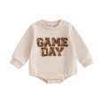 thumbnail image 1 of Musuos Baby Boys Girls Sweatshirts Rompers 3 6 12 18M Letter Embroidery Crew Neck Long Sleeve Infant Jumpsuits, 1 of 10