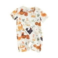 thumbnail image 1 of Musuos Baby Boys Summer Romper 3M 6M 9M 12M Infant Short Sleeve Crew Neck Chick Print Cute Jumpsuit, 1 of 10