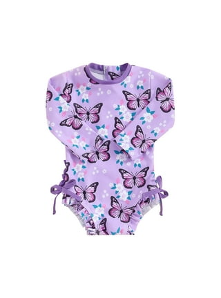 Baby Girls One piece Swimsuits in Baby Girls Swimsuits Purple Walmart