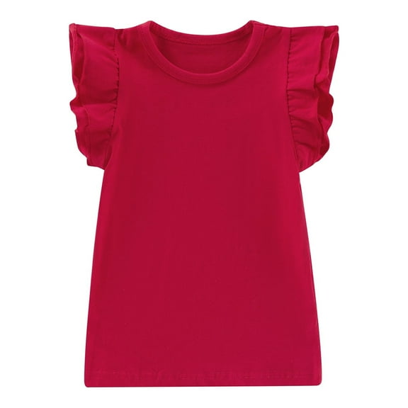 Musuos Baby Girls Boy Summer Cotton Flying Sleeves Tops Bodysuit Outfits Sunsuit, 0-6 Years