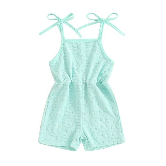 Musuos Baby Girls Summer Jumpsuits 6M 12M 18M 24M Solid Color Sleeveless Short Cami Playsuits Infant Casual Romper