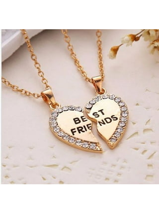 Tierpop 2 Pieces/Set Friendship Necklace Magnet Hiphop Game Controller Couple BFF Best Friends Matching Necklaces for Him Her, Women's, Silver