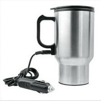 Musuos Car Electric Heated Travel Mug 12V 450ml Stainless Coffee Tea Cup Warmer Mug