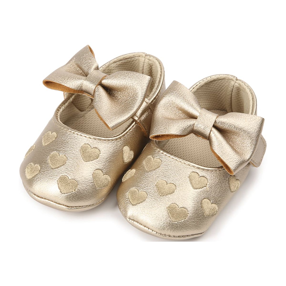 Musuos Girls Bowknot Moccasins, Soft Sole Crib Shoes, Anti-slip Shoes - image 1 of 4