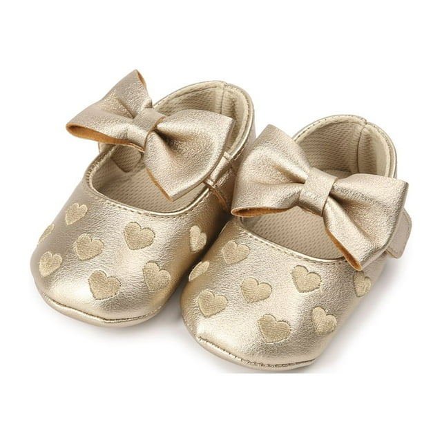 Musuos Girls Bowknot Moccasins, Soft Sole Crib Shoes, Anti-slip Shoes