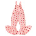 thumbnail image 1 of Musuos Kids Girls Overalls, 12 18 24M 3 4T Casual Sweet Heart Printed Flare Pants Valentines Day Clothes, 1 of 10