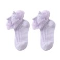 thumbnail image 1 of Musuos Little Girls Frilly Socks, Soft Lace Ruffle Socks Kids Cute Summer Mesh Socks, 1-10+ Years, 1 of 8