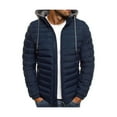 thumbnail image 1 of Musuos Men Puffer Solid Color Jacket Winter Breathable Warm Causal Parka Coat Outdoor with Pockets, 1 of 2
