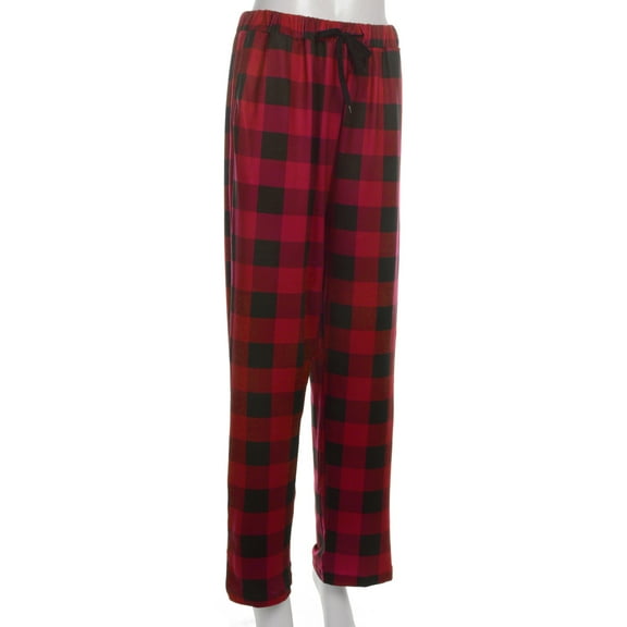 Musuos Men´s Casual Cotton Pajama Long Pant Elastic Waistband Plaid Sleepwear Lounge Pants