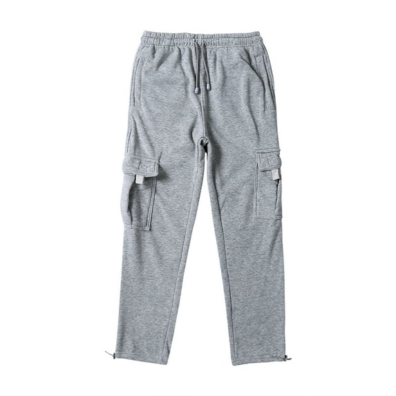 Musuos Men´s Urban Straight Leg Jogger Heavy Weight Fleece Cargo Pocket Sweat Pants
