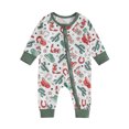 thumbnail image 1 of Musuos Newborn Baby Zip Up Jumpsuit 3M 6M 12M 18M Hat Boots Cactus Print Round Neck Long Sleeve Romper Spring Fall Bodysuits, 1 of 10