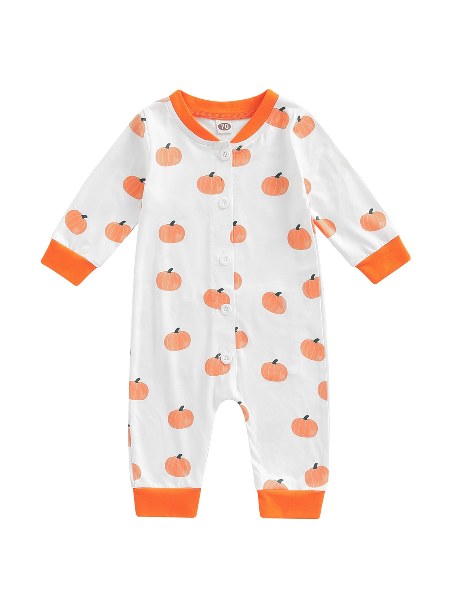 Musuos Sister Brother Halloween Matching Outfits, Pumpkin Print Romper Tops  Long Pants - Walmart.com