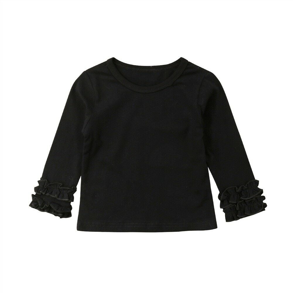 baby girl plain long sleeve top