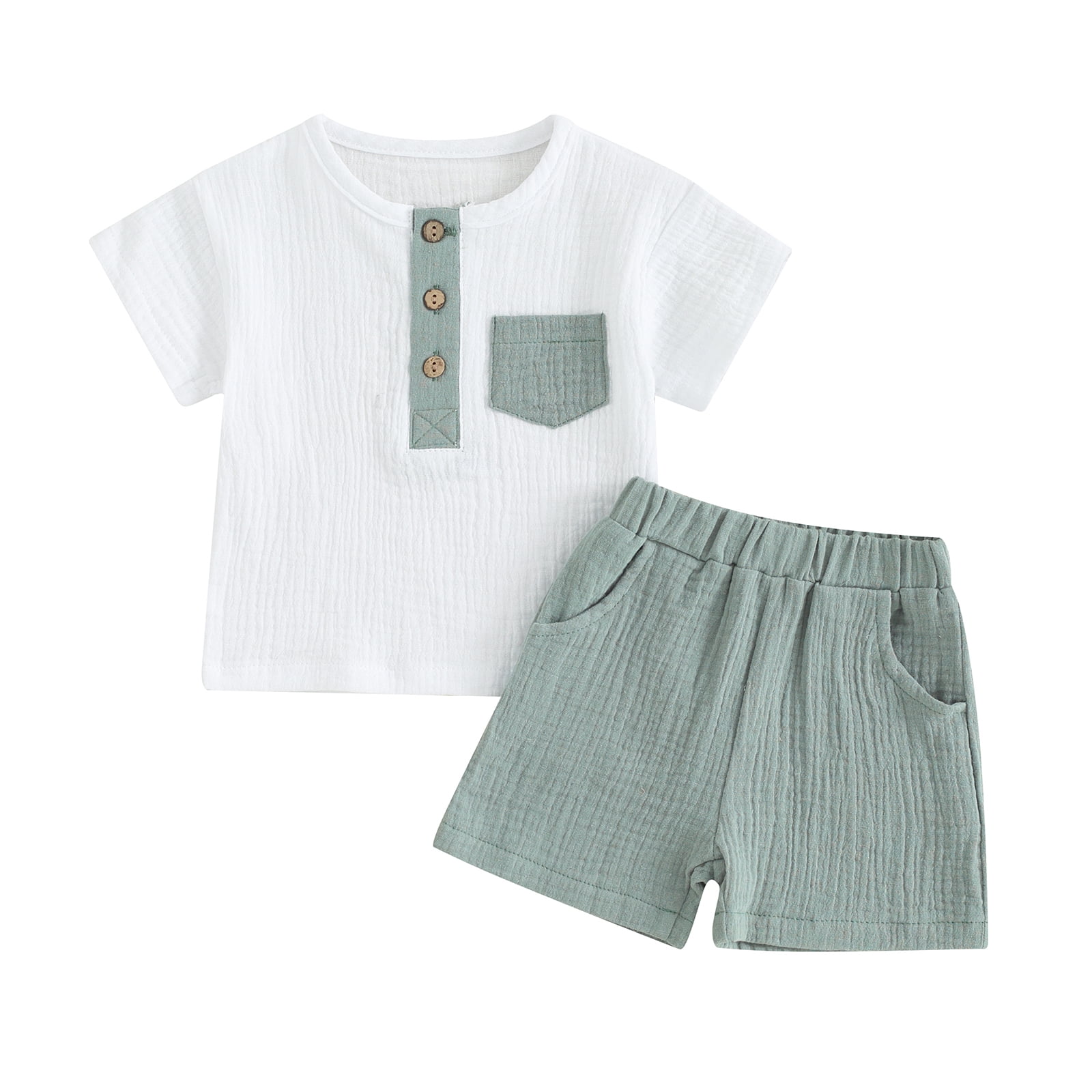 Volcom Baby Boy 12-24 Months Short Sleeve Printed Linen-Blend Shirt