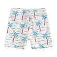 thumbnail image 1 of Musuos Toddler Boys Swim Trunks 6M 12M 18M 24M 3Y 4Y Shark/Tree Print Elastic Waist Swim Shorts Summer Beachwear for Infant, 1 of 8