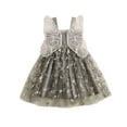 thumbnail image 1 of Musuos Toddler Girls Summer Pincess Dress 6M 12M 18M 24M 3Y 4Y Flower Embroidery Butterfly Sleeveless Straps Dress, 1 of 10