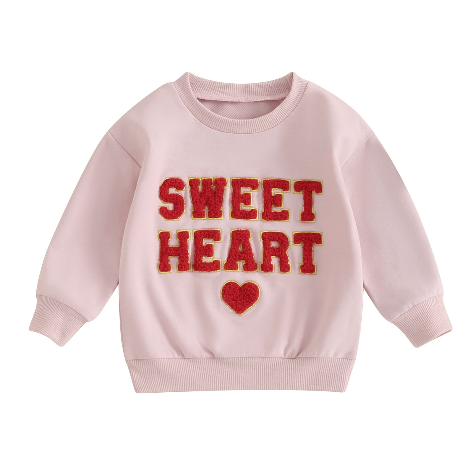 Toddler Girls' Sweater Heart School Long Sleeve Active 7-13 Years Winter
