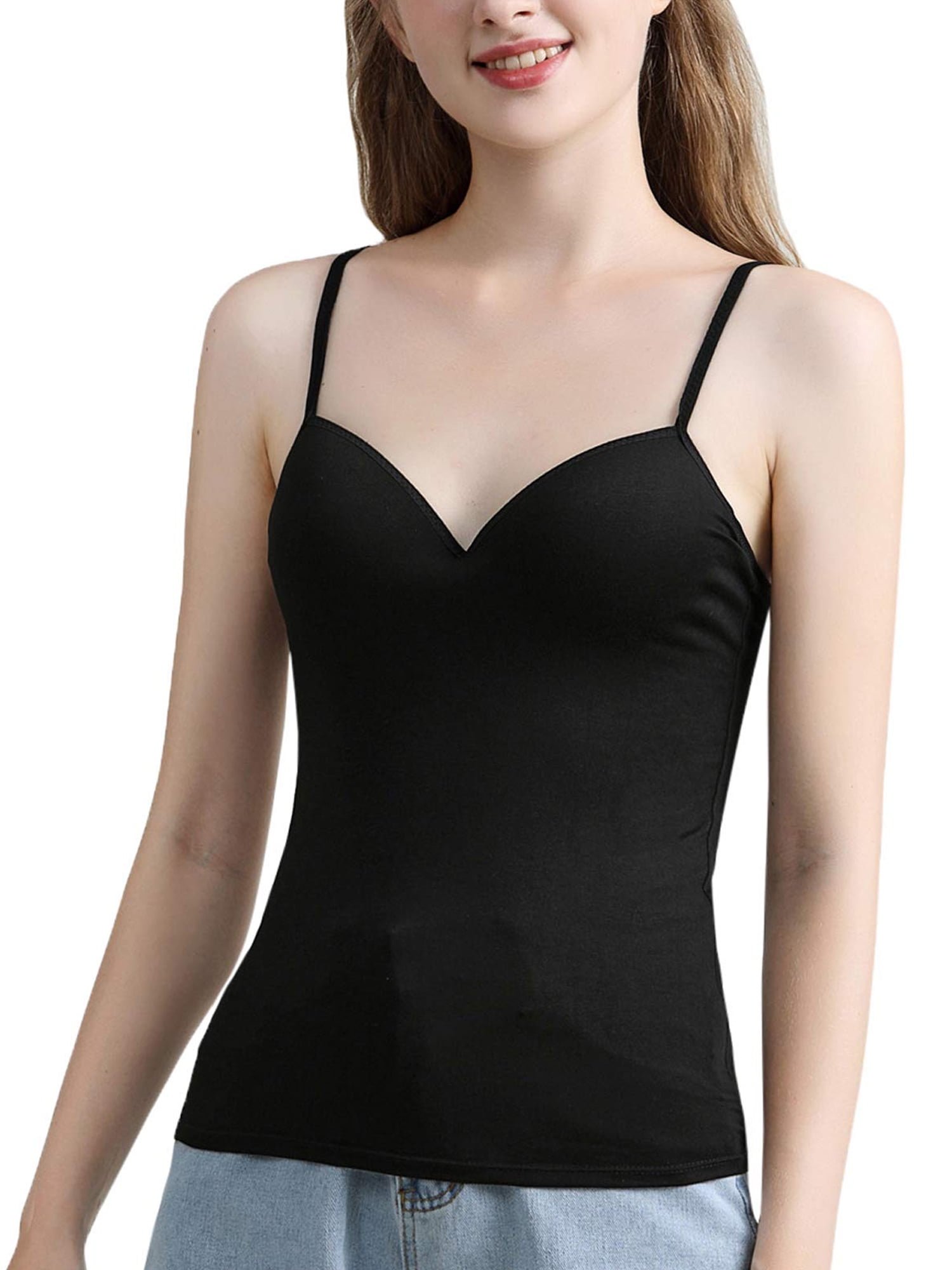 Youth Removable Satin Adjustable Elastic Tank Top Straps in Black