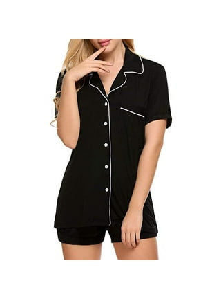 Button Down Pajamas Women