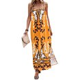 thumbnail image 1 of Musuos Women Summer Casual Long Dress Spaghetti Strap Sleeveless Cami Dress Loose Tie-Up Backless Holiday Dress, 1 of 6